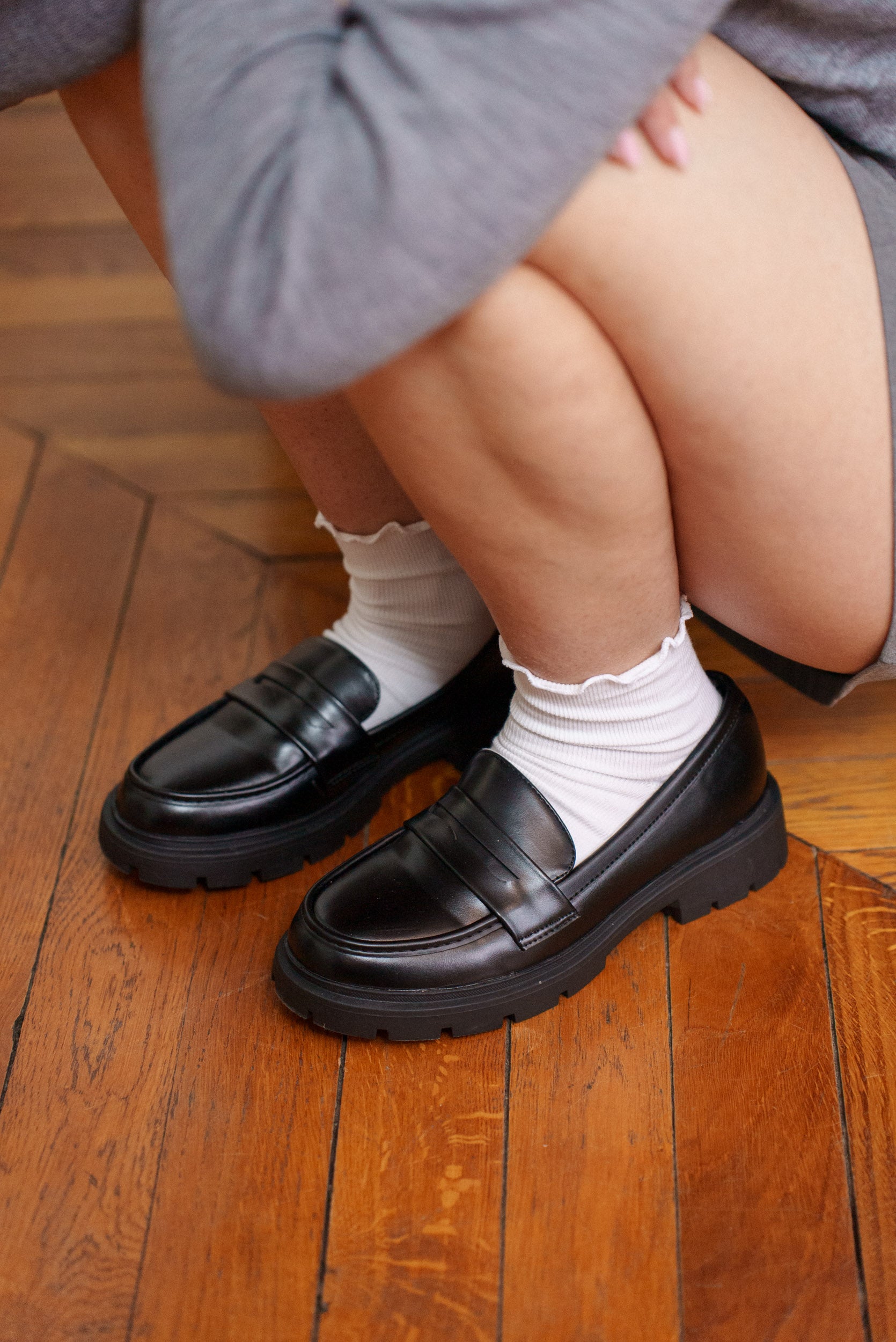 Mocassins simili-cuir matte