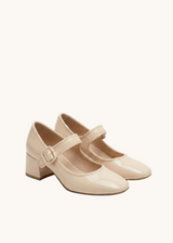 Babies vernis talons carrés blocs à brides